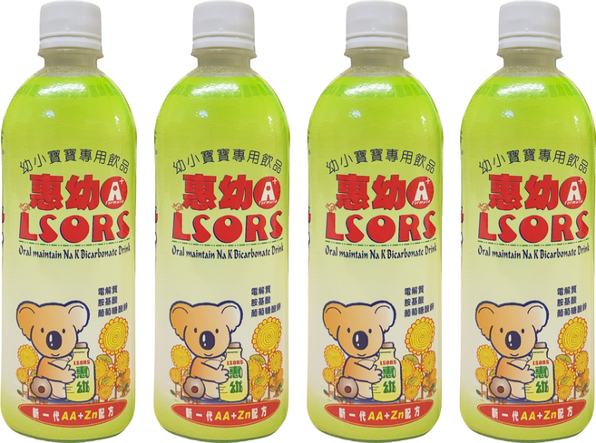 Hwei Yow 惠幼 A+ LSORS電解質 幼小寶寶飲品 蘋果, 4個裝, 430ml