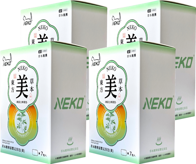 NEKO 草本精華原漿足浴包 美 C5893, 6包, 4個, 40ml