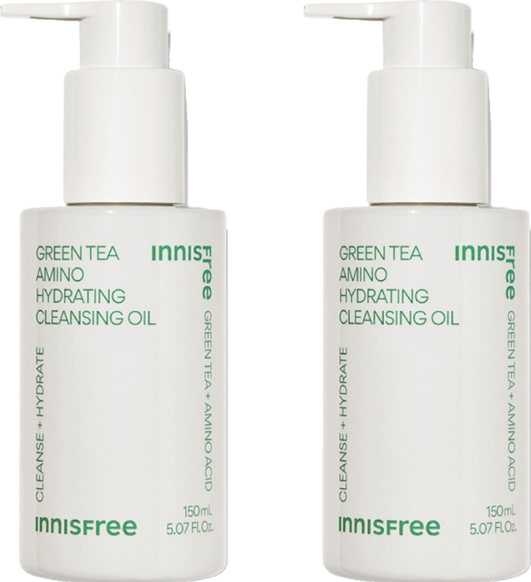 INNISFREE 台灣公司貨 綠茶保濕胺基酸卸妝油, 2個, 150ml