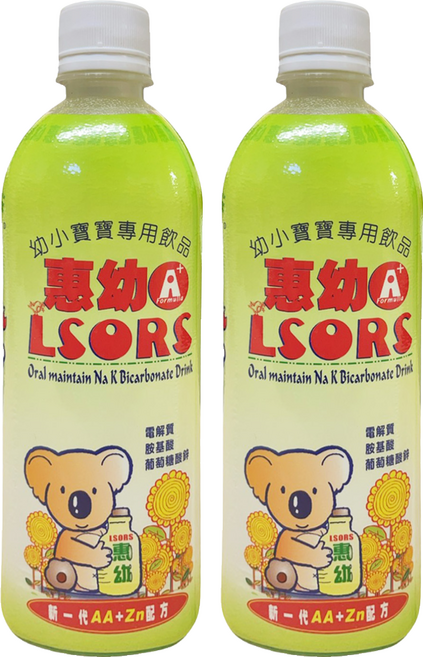 Hwei Yow 惠幼 A+ LSORS電解質 幼小寶寶飲品 蘋果, 2個裝, 430ml