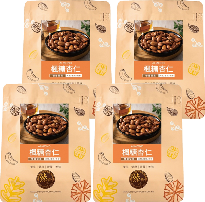 臻御行 楓糖杏仁, 300g, 4個