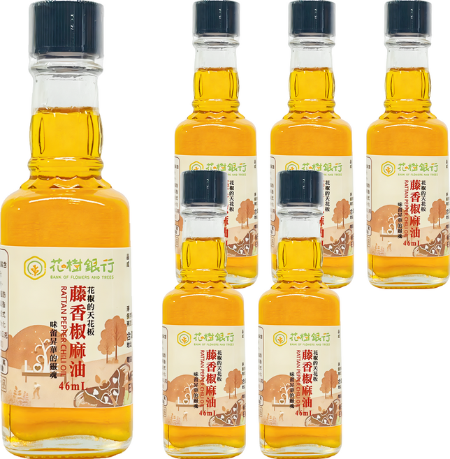 花樹銀行 藤香椒麻油, 6個, 46ml