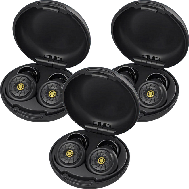 Kyhome 專業降噪睡眠耳塞 石墨黑, 3套, 2個裝