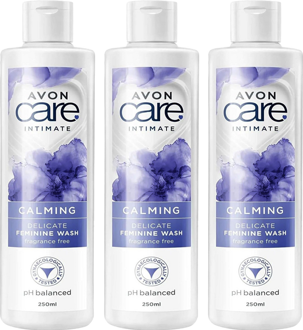 AVON 私密潔浴凝露 平衡舒緩, 3件, 250ml