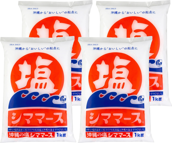 Aoiumi 青海 沖繩島鹽, 1kg, 4個