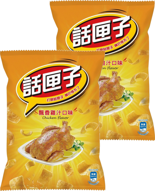 波卡 話匣子 飄香雞汁口味玉米片, 135g, 2個