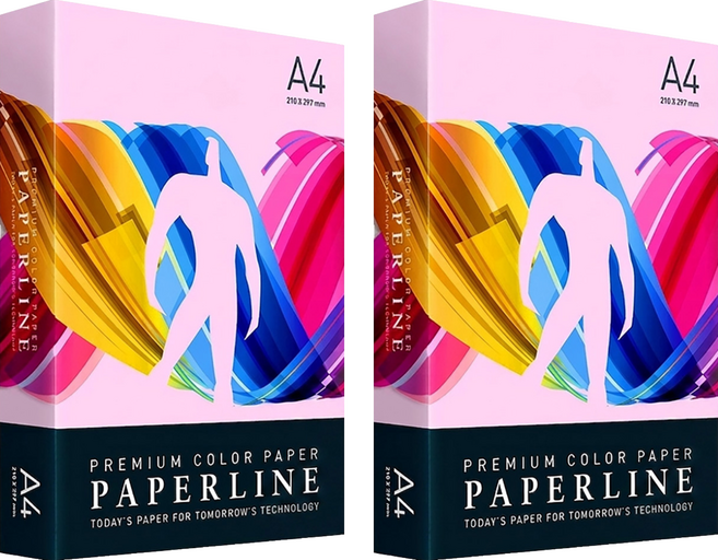 PAPERLINE 彩色影印紙 PL175 粉紅色 80磅, A4, 1000張