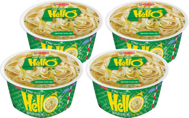 AceCOOK HELLO 雞肉味河粉 湯, 4個