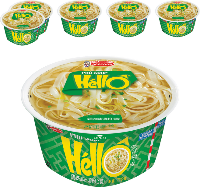 AceCOOK HELLO 雞肉味河粉 湯, 6個