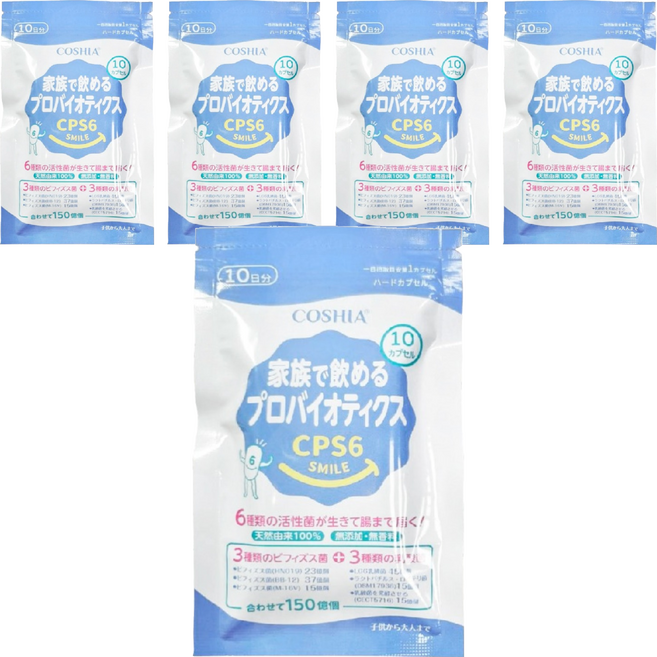 COSHIA 科雅健研 超有感益生菌 CPS6, 5個, 10顆
