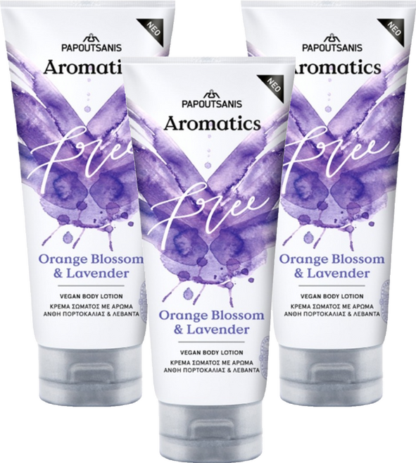 Aromatics 薰衣草&橙花維他命E身體乳液, 3個, 200ml