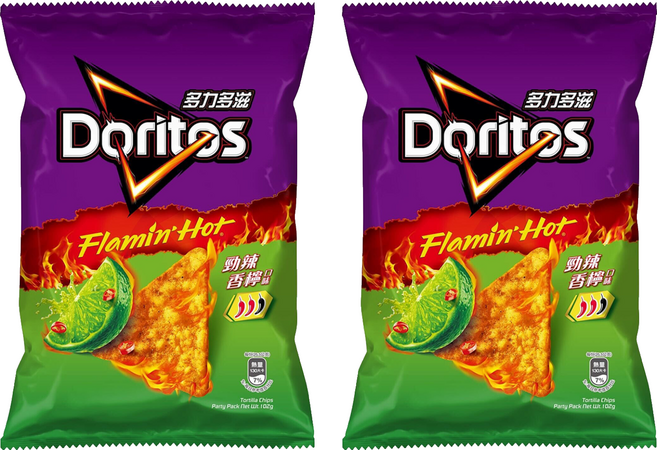 Doritos 多力多滋 勁辣香檸口味玉米片, 102g, 2個