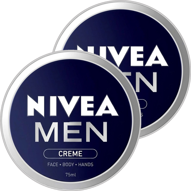 NIVEA 妮維雅 MEN 男士全效潤膚霜, 2個, 75ml