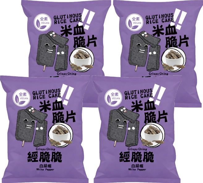 Crispy Ching 經脆脆 米血脆片, 45g, 4個