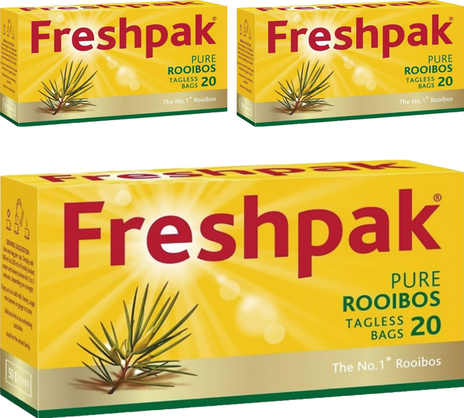 Freshpak 南非國寶茶 博士茶, 2.5g, 3套, 20個裝