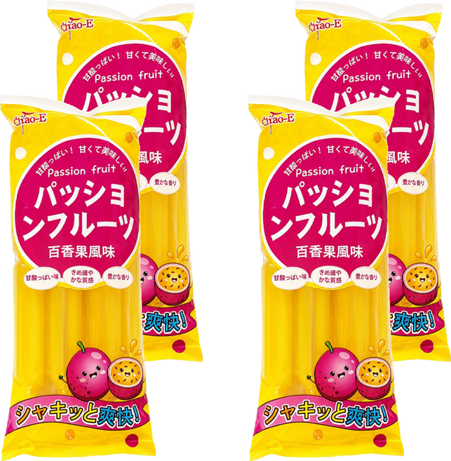 Chiao-E 巧益 巧益百香果風味果滋棒 6支, 4個, 85ml