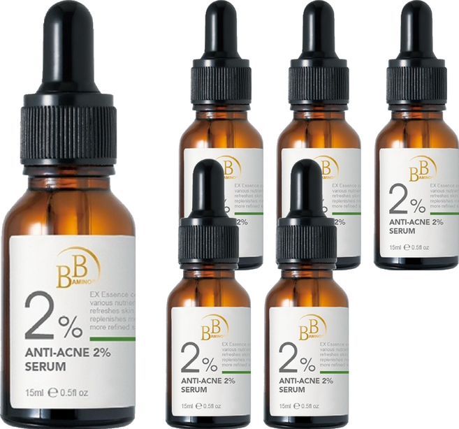 BB AMINO 科研 2%無酸抗荳調理精華, 6個, 15ml