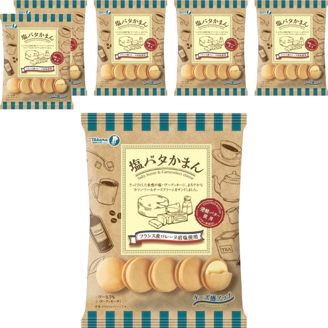 takara 寶製菓 鹽起司餅, 99g, 6袋