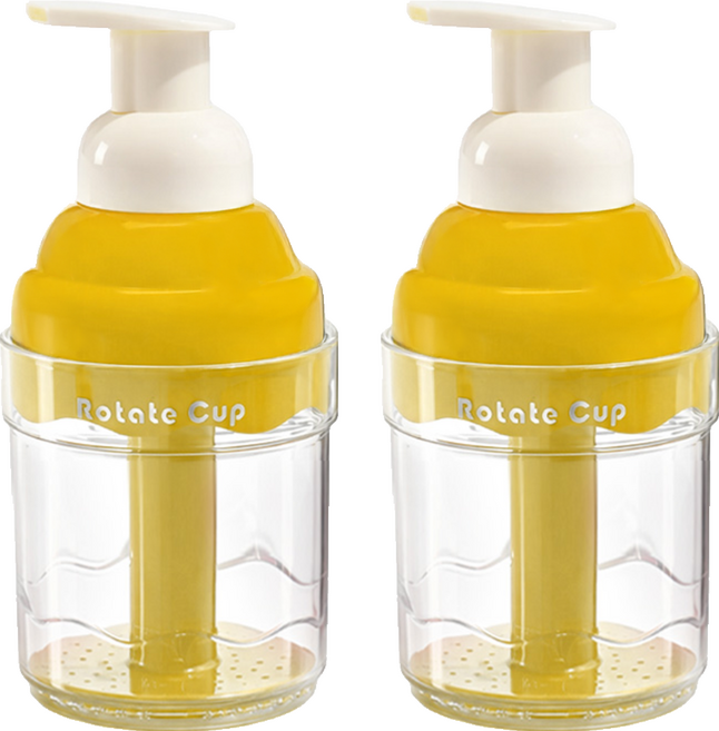 Lestar 多用途慕斯手動起泡瓶/起泡器 250ml, 2件, 黃色