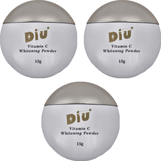 DiU 維他命C美白奈米粉, 15g, 3個