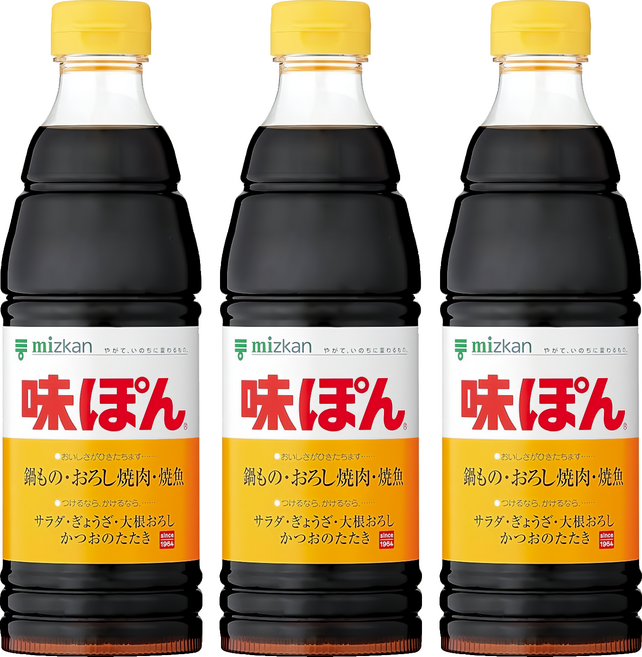 mizkan 味滋康 柑橘醋醬汁, 3個, 360ml