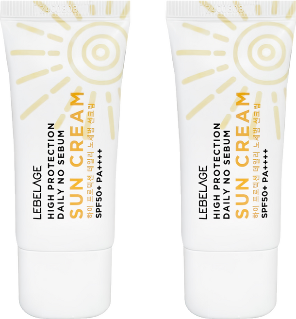 LEBELAGE 蕾浿雷 清爽控油防曬乳SPF50+ PA++++, 2件, 30ml