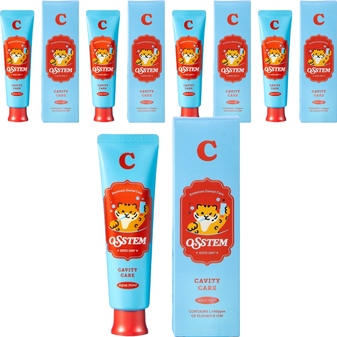 OSSTEM PHARMA 歐詩汀C防蛀牙膏 Cavity Care Toothpaste 台灣公司貨, 120g, 5個