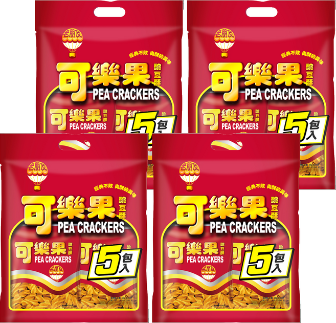 可樂果 古早味 量販 5包, 240g, 4袋