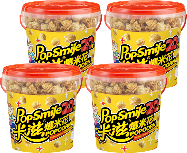 Pop-Smile 卡滋 爆米花 焦糖牛奶, 150g, 4個