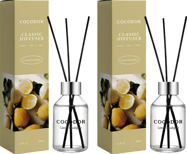 COCODOR 珂珂朵爾 日常系列 擴香瓶, 2件, 100ml, 檸檬尤加利