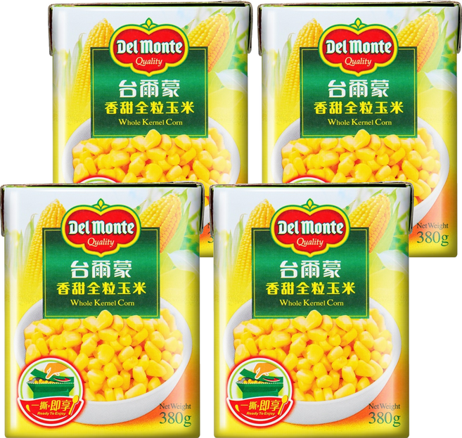 Del Monte 香甜全粒玉米, 380g, 4罐