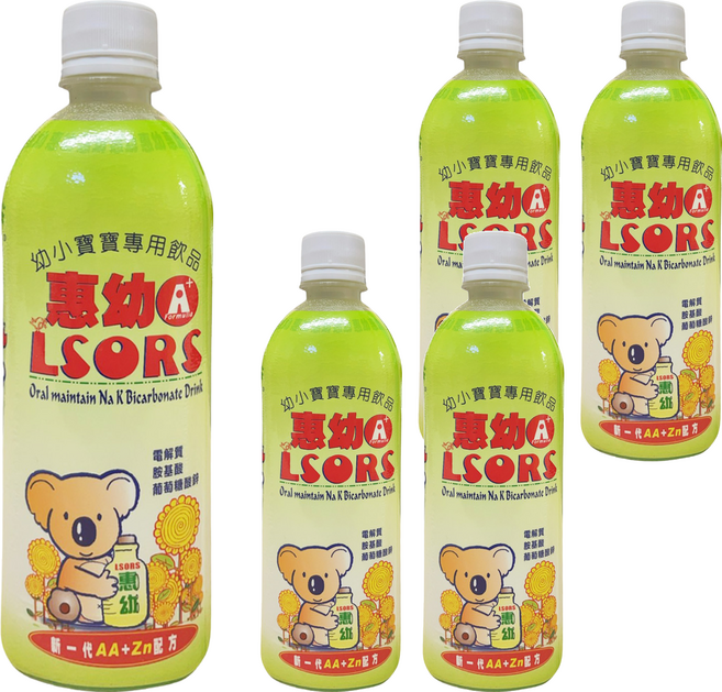 Hwei Yow 惠幼 A+ LSORS電解質 幼小寶寶飲品 蘋果, 5個裝, 430ml
