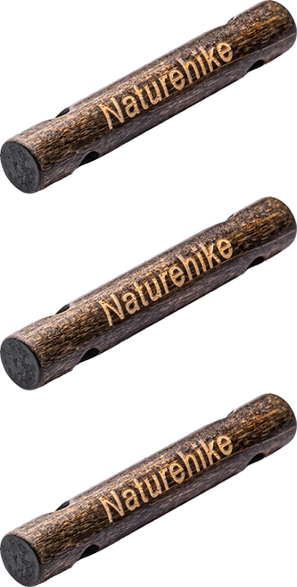 Naturehike 挪客 木質風繩調節扣 nh20pj096, 木色, 3入