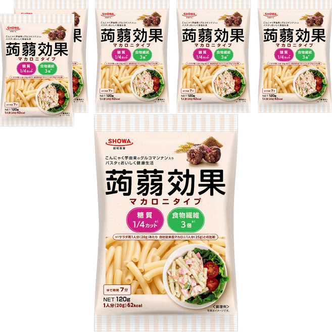 SHOWA 昭和 蒟蒻效果通心粉, 120g, 6個