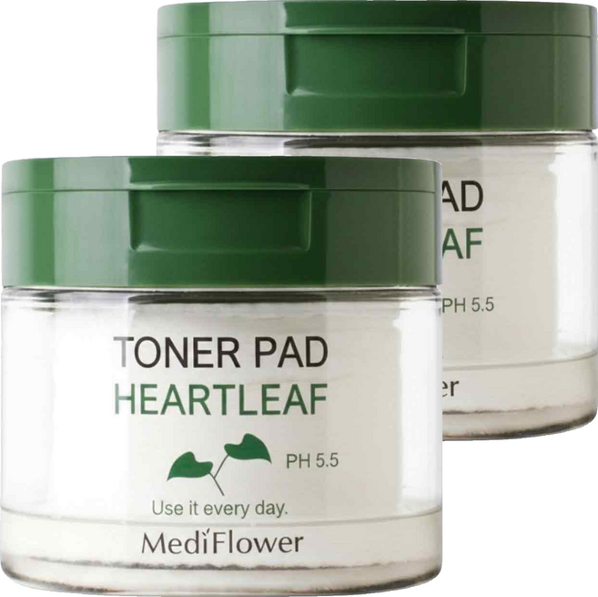 MediFlower 台灣公司貨 魚腥草補水爽膚棉片, 2個, 60片