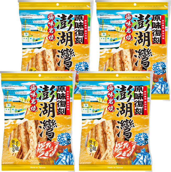 原味復刻 手燒烤魚卷, 4個, 85g