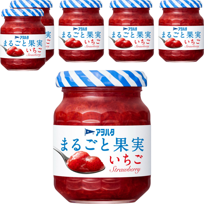 Aohata 草莓果醬 無蔗糖, 125g, 6罐