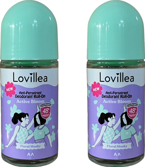 Lovillea 止汗滾珠 花舞麝香, 50ml, 2個
