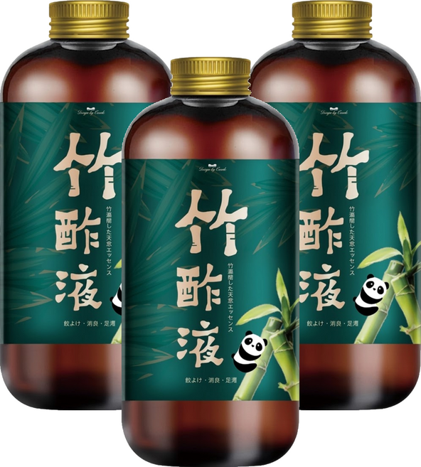 QUNDO 康朵 竹醋液, 3個, 500ml