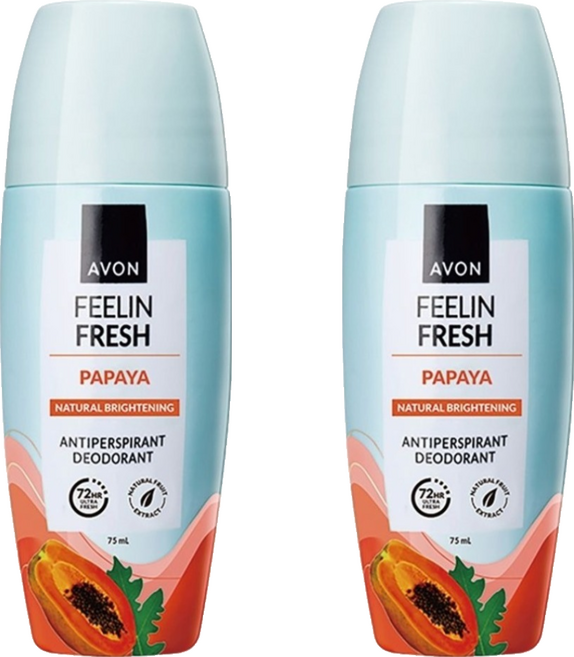 AVON 雅芳 勻白嫩膚制汗體香劑, 2個, 75ml