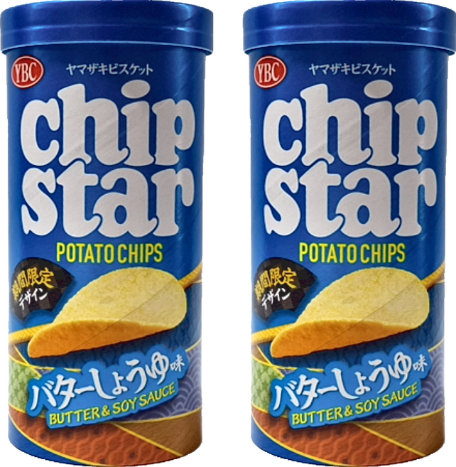 YBC chip star 洋芋片 奶油醬油風味, 45g, 2罐