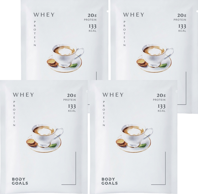 BODY GOALS 多效乳清蛋白飲 英式奶茶, 31g, 4個