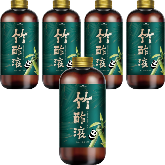 QUNDO 康朵 竹醋液, 5個, 500ml