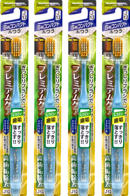 EBISU 惠百施 The Premium Care 牙垢除去加強型 小頭標準毛5列 顏色隨機, 1入, 4支