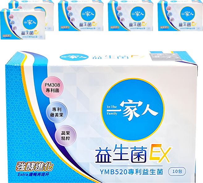 YM BIOMED 陽明生醫 一家人 益生菌EX, 2.5g, 10包, 6盒