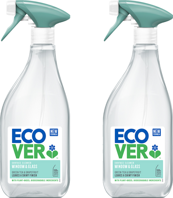 ECOVER 宜珂 綠能生態玻璃清潔劑, 2個, 500ml