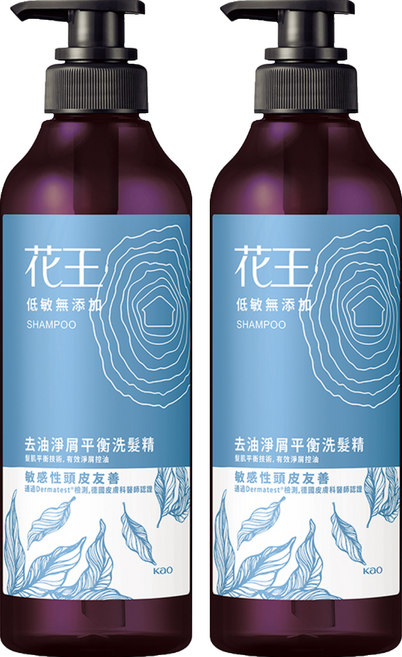 Kao 花王 低敏無添加去油淨屑平衡洗髮精 500ml, 2件