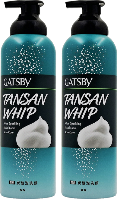 GATSBy 黑頭速淨碳酸泡洗顏 淨痘, 200g, 2個