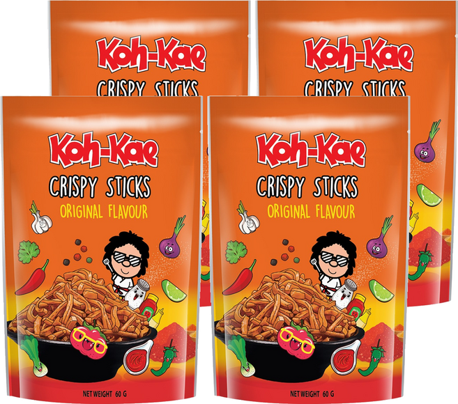 Koh-Kae 大哥 原味脆脆條, 4個, 60g