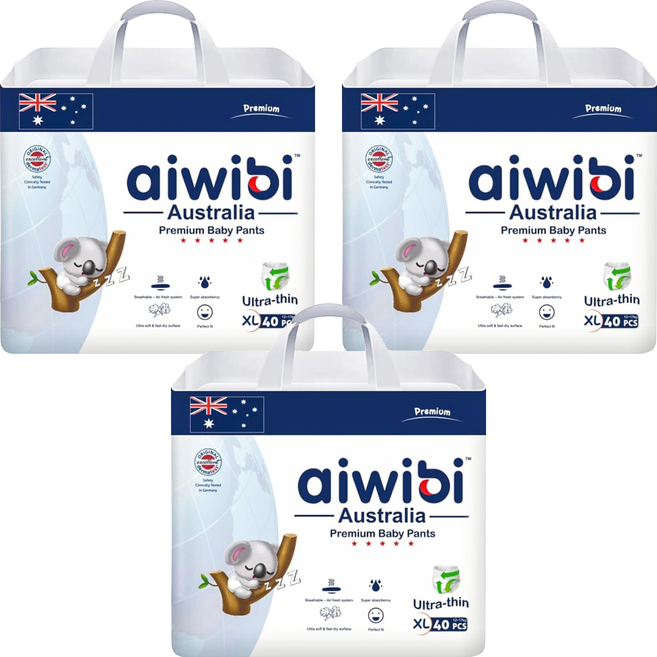 aiwibi 愛薇彼 零觸感瞬吸褲型紙尿褲, XL, 120片